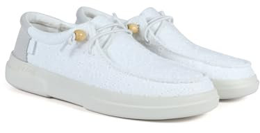 WALK IN PITAS | Kila | Mocasines de Mujer | Náuticos Casual | Zapatillas de Verano | Zapatos de Mujer Casuales y Cómodos | Calzado de Pitas | Blanco 40