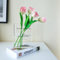 Thapncow Vase de Livre en Acrylique, Fleur de Livre Transparente, Vase de Tulipe, adapté à la décoration de la Maison ou à la décoration Florale, Vase en Forme de Livre