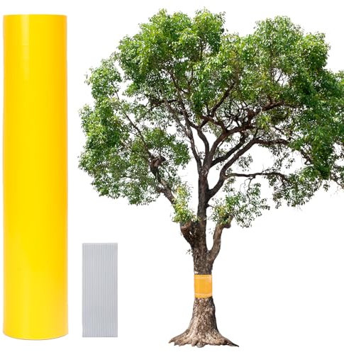 HONMOK Bande Glue Arbre 5M Piège Anti Fourmis Glu Arboricole Colle Chenilles Barrage aux Insectes Protection pour Tronc Arbres Fruitiers Cerisier Pommier Prunier