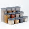 Parpalinam Vorratsdosen mit Deckel Luftdicht, 12er Vorratsbehälter Set, Aufbewahrungsbox Küchen Organizer, BPA frei, Küche Aufbewahrung & Organisation für Cornflakes Mehl Müsli