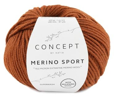 Katia Merino Sport - CONCEPT - Farbe: Terracota (42) - 50 g/ca. 80 m Wolle