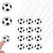Prasacco 120 Stück Fußball Sticker, Selbstklebende Fußball Aufkleber 3 cm Fußball Party Dekorationsaufkleber für Fußballliebhaber zum DIY Fußball-Partygeschenke, Scrapbooking, Kunst und Handwerk