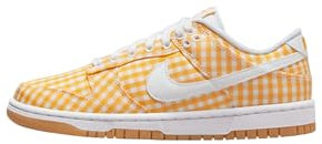 NIKE Sportswear Damen Dunk Low Leather Sneakers, Canary Yellow White, 36 EU, Kanariengelb, Weiß, 36.5 EU