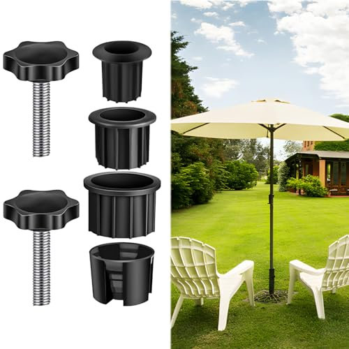 YIUWOD Paquet de 8 Support Parasol - Tube pour Pied de Parasol - PièCes pour Parasol - Convient Aux Parasols de Plage, Aux Parasols de Jardin,Rechange pour Parasols de Piscine ExtéRieure