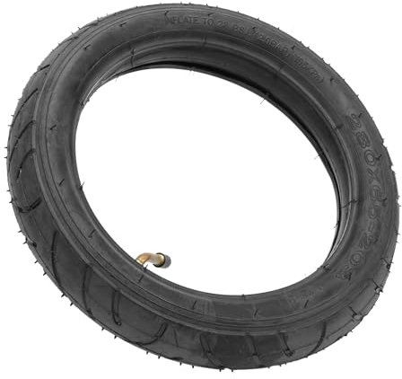 NIZUUONE Kinderfahrradreifenersatz, 280X65-203 Kinderfahrradreifenersatz mit Aufblasbarem Schlauch für Kinderwagen
