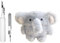 CaseGame Plüschhülle kompatibel mit AirPods 4 mit aktiver Geräuschunterdrückung mit Reinigungsset, 3D Cute Cartoon Kawaii Pelz Elefant Pelzhülle für Damen Herren