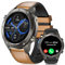 ESFOE 2025 Militar Reloj Inteligente Hombre GPS,1.43 AMOLED Smartwatch Hombre con 5ATM&IP69K Impermeable,45 Días Larga Batería,Altitude y Brújula,170+Deporte Modos Smartwatch con Llamadas Bluetooth