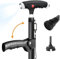 Faltbarer Gehstock mit LED-Licht und Seitengriff, 78-96cm Einstellbarer Gehstock für Männer und Frauen (Kleines Pad + Großes Pad)