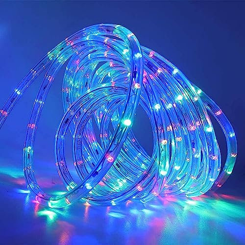 Wisada Bunt LED Lichtschlauch Außen 5M,36LEDs/m Mehrfarbig LED Schlauch 220V RGB Tube Light Indoor Leuchtstoffröhre, Outdoor LED Lichter Wasserdicht Lichterschlauch für Terrasse Wohnzimmer Partydeko