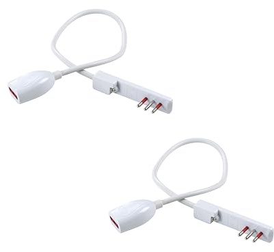Set di 2 prolunghe comodino 0,5m FLAT 10A BIANCA