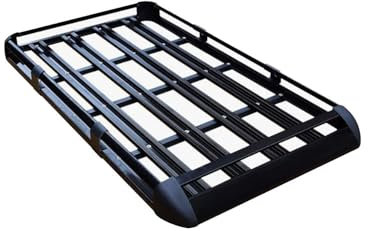 KAnduo Dachträger Dachgepäckträger Querträger Dachgepäckkorb Dachreling kompatibel mit für Mercedes Benz GLC X253 2016-2022, Black 130cm*100cm