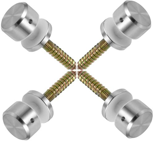 HOMSFOU 4pièces Lot De Entretoises Pour Garde-corps Verre Goupilles Verre Pour Garde-corps De Balcon Supports Pour Quincaillerie De Sécurité