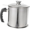 KICHOUSE 1 Juego olla de filtro de aceite fritura drenar cocinando lata de aceite frasco cocinas oil almacenaje lavajillas colador de aceite puede aceitera con malla fina Acero inoxidable