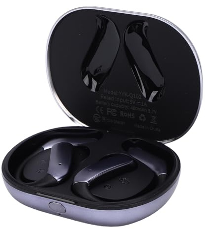 Yosoo Health Gear Écouteurs sans Fil Intelligents avec Traduction AI, écouteurs Bluetooth Semi-Intra-Auriculaires Ouverts pour la Musique et Les Appels, écouteurs de Sport Portables