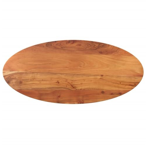 Roanoer 120x50 Akazie Tischplatte oval Outdoor Gartentisch Ersatz Balkontisch Küchenarbeitsplatte Esszimmer Büro Wohnmobil