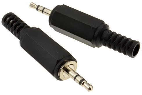 2,5 mm Löten Stereo Klinkenstecker Anschluss Kabel Ende Stecker Vernickelt Vergoldete [2 Stück]