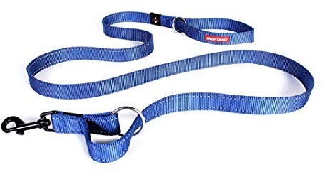 EzyDog Vario 2 Hundeleine, längenverstellbar, 91/182 cm, blau