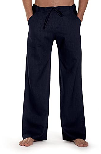 SCHAZAD Leinenhose Essential aus echtem feinen Leinen Sommerhose Freizeithose mit Zugband für Freizeit Sommer Urlaub Arbeit Made in Germany