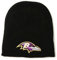 Baltimore Ravens Black Skull Cap – NFL Cuffless Winter Knit Toque Beanie Mütze