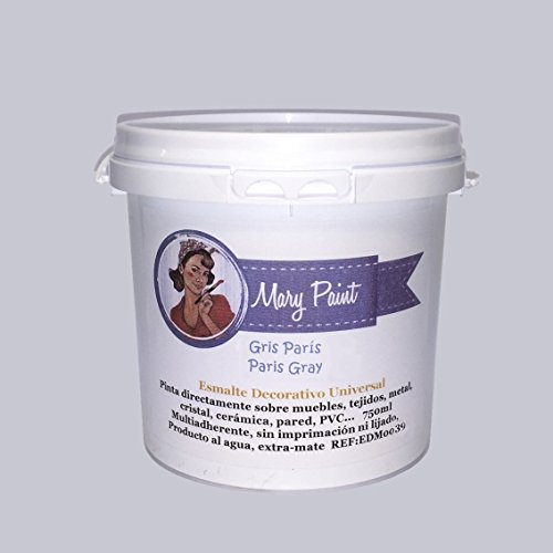 Mary Paint 750/00015 Wasserfarbe, Grau, 750 ml