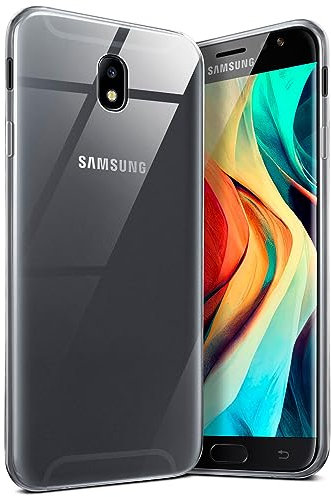 moex Aero Case für Samsung Galaxy J7 (2017) Hülle Durchsichtig, Silikon Handyhülle Transparent, Clear Case Ultra Slim, Backcover Schutzhülle Dünn, Silikonhülle Minimalistisch, Klar