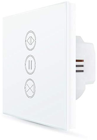 LoraTap Interruptor de Persianas WiFi, para Cortina Electrica Inteligente Funciona con App Smart Life, Control de Voz, Compatible con Alexa y Google Home, Programador Temporizador