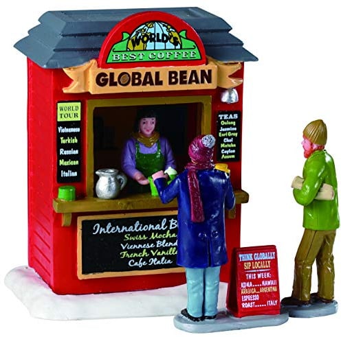 Lemax 93439 - Global Bean Coffee Kiosk - Best Coffee - Vail Village - Verkaufsstand im Schnee