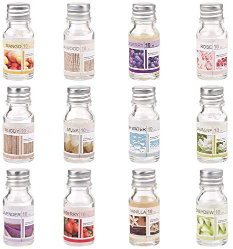 8 x Duftöl Set Ätherisches Öl, Raumduft für Duftlampe Diffuser als Aroma-Therapienöl: Blaues Wasser, Honigmelone, Jasmin, Lavendel, Moschus, Rosen,Erdbeere, Vanille