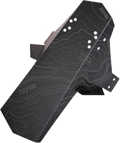 ZEFAL Deflector Lite Front-Garde-Boue Avant VTT/VTTAE-Léger et Universel 26-29-Protection Visage et Plongeurs de Fourche Cyclisme, Noir, Taille