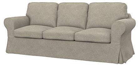 Soferia Sofabezug Kompatibel Mit Ektorp Sofaüberzug Sofaüberwurf Sofaschoner Cover Fleckschutz Kratzfest Robust Strong Taupe Beige