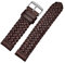 RWXCOW uhrenarmbänder für herren leder 20mm 22mm 24mm Uhrenarmbänder/uhrenarmbänder für herren/uhrenarmbänder 20mm geflochten Braun 24mm