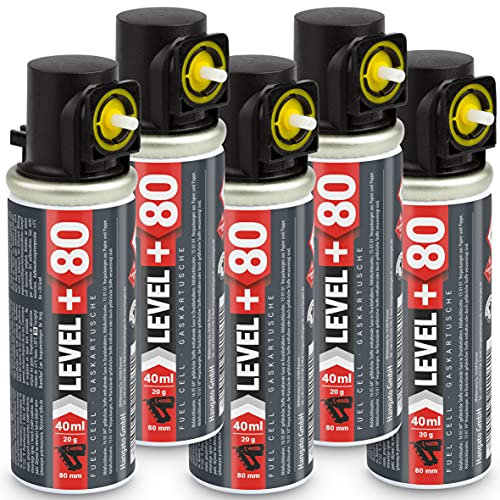 Fuel Cel Cel RM80 Lot de 5 cartouches de gaz pour cloueuse à gaz 80 mm/40 ml/20 g/Ø 32