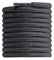 CCSOFTIME Round Black Boot Laces,90cm Short Heavy Duty Boot ShoeLaces for Work Shoes Hiking Walking Boots and Trainers,4mm Replacement Thick Shoelaces for Womens Mens Kids(1-Pair-Black-90cm)