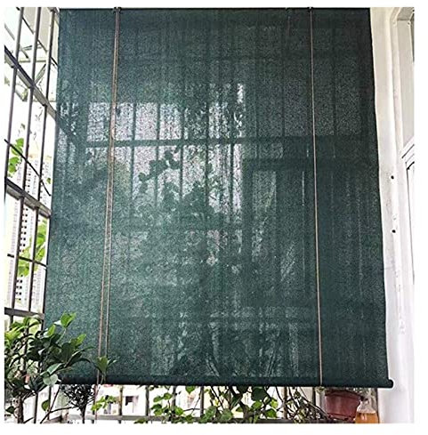pujindu Außenrollläden Jalousien, Sonnensegel, Außen Verdunkelungsvorhänge, 85% UV-beständig, Anpassbar (Farbe : Grün, Größe : 1x2m)