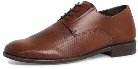 MARCO TOZZI by Guido Maria Kretschmer Herren Anzugschuhe aus Leder Oxford, Braun (Cognac), 41 EU