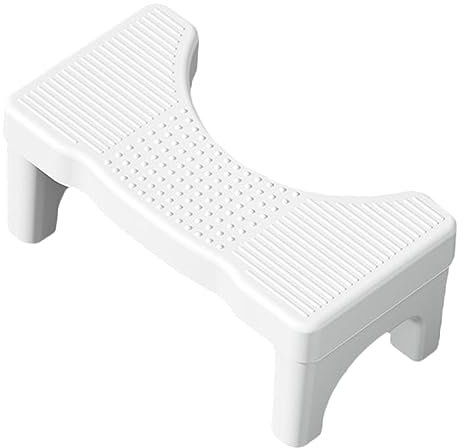 Healvian Tabouret De Pot Pour Adultes - Escabeau De Toilette - Approvisionnement De Salle De Bain - Pouf Repose-Pied Accroupi