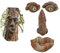 TLHWIN Baumgesichter-Dekor, Gartenzwerg,Gartenzwerge Harzstatue, Modell der Gesichtszüge älterer Menschen Baumstammdekoration für Halloween, Ostern, kreative Requisiten. (B)