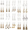 GOMAKERER 40 Stück 20 Stile Musik-Reißverschlussanhänger, Musikinstrument Legierung Reißverschluss-Anhänger Gitarre Violine Reißverschluss Dekoration Ersatz-Reißverschlusslasche Für Taschengepäck