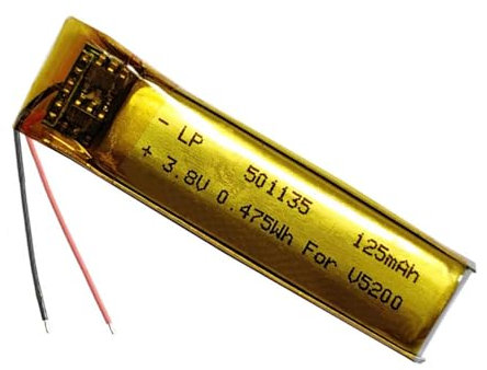 Batería de litio recargable de 125 mAh de repuesto para Plantronics Voyager 5200, Poly V5200 UC serie auriculares inalámbricos