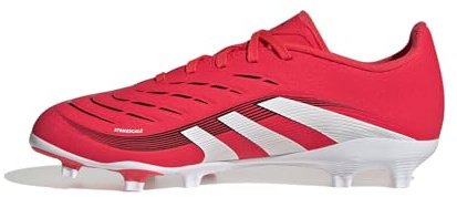 adidas Unisex Kinder Predator League Firm Ground/Multi Ground Football Boots Kids, Lucid Red/Cloud White/Core Black, 31 EU
