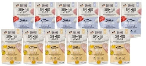 Mac's Cat Multipack Kitten | 12 x 100g | 2 Sorten-Mixpaket | Getreidefreies Nassfutter für Katzenkinder