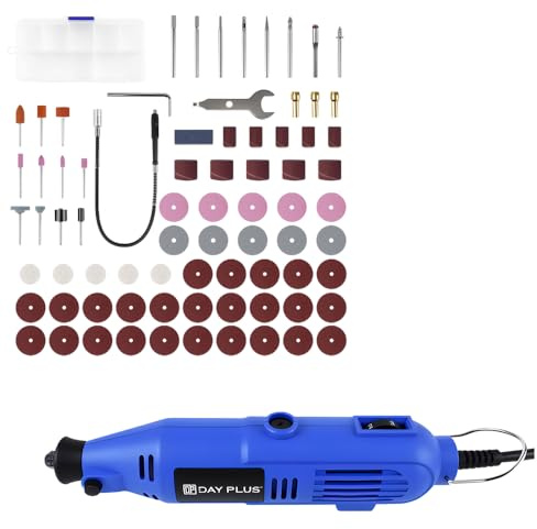135W Schleifmaschine Multifunktionswerkzeug 6-Variabler Geschwindigkeit, Drehwerkzeug-Drehset 80 Teiligen Zubehör zum Fräsen, Trennen, Schleifen und Gravieren