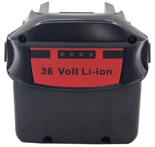 ZiRoxi Elektrische Bohrmaschine, elektrische Platte, Hand-Lithium-Akku, wiederaufladbar, kompatibel mit Hilti 36 V, 18,0 Ah, Modell B 36/3,9 B36/6,0 B36