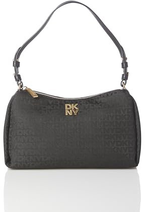 DKNY Damen Remy Printed Shoulder Bag Tragetasche, Jet Black/Black Combo