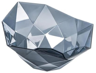 perfk Frutero Decorativo, Bandeja para encimera, Centro de Mesa Ligero para Acampar, Cuenco Decorativo versátil y Elegante, Bandeja para Aperitivos, Gris