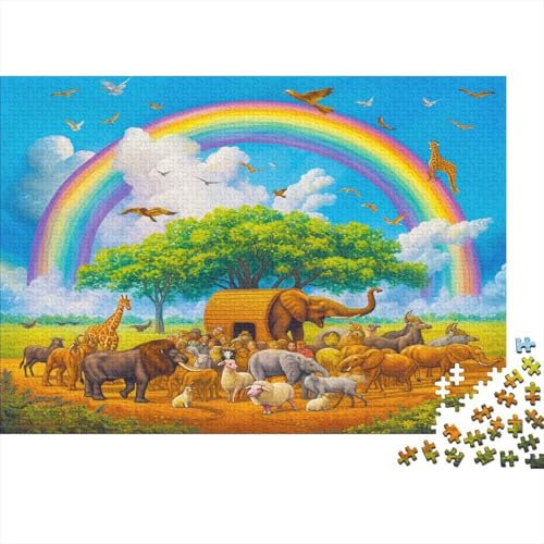 lihuogongsio Cartoon-Comics 1000 Teile Puzzle Arche Noah Impossible Für Erwachsene Hochwertiger Puzzle Fantasy Schöne Geschenkidee DIY Kreative Unterhaltung Spielzeug Dekoration 1000pcs (75x50cm)