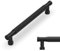 Amerdeco 10 Pack 6.3 Inch(160mm) Matte Black Cabinet Pulls Knurled Kitchen Cabinet Handles, Cabinet Pulls Kitchen Cabinet Hardware for Cupboard Drawer Pulls AM028