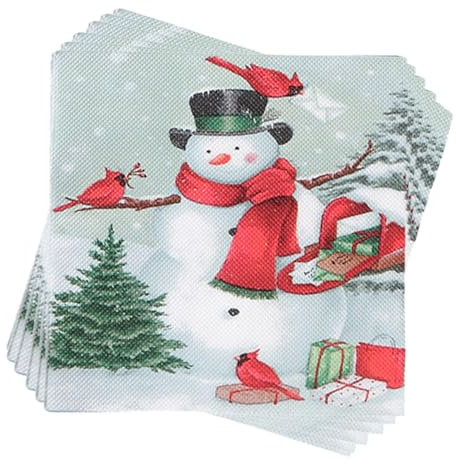 60 Stück Servietten Weihnachten, 33X33 Cm Weihnachtsservietten, Weihnachtsservietten Mit Motiv Papierservietten Bunt Weihnachten Papierservietten Für Den Weihnachten Servietten Tischdeko
