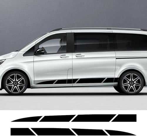 CUYENGT Autoaufkleber, Seitenstreifen, Grafik-Vinyl-Aufkleber, passend für Mercedes Benz Vito Viano V-Klasse W447 W639 Zubehör