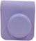 Hxdzieory Instant mini 12 11 Camera Protective Case Compatible with Fujifilm Fuji Instax Mini12 Mini11(for Accessories),PU Leather Bag with Pocket and Adjustable Shoulder Strap (Iris Purple)